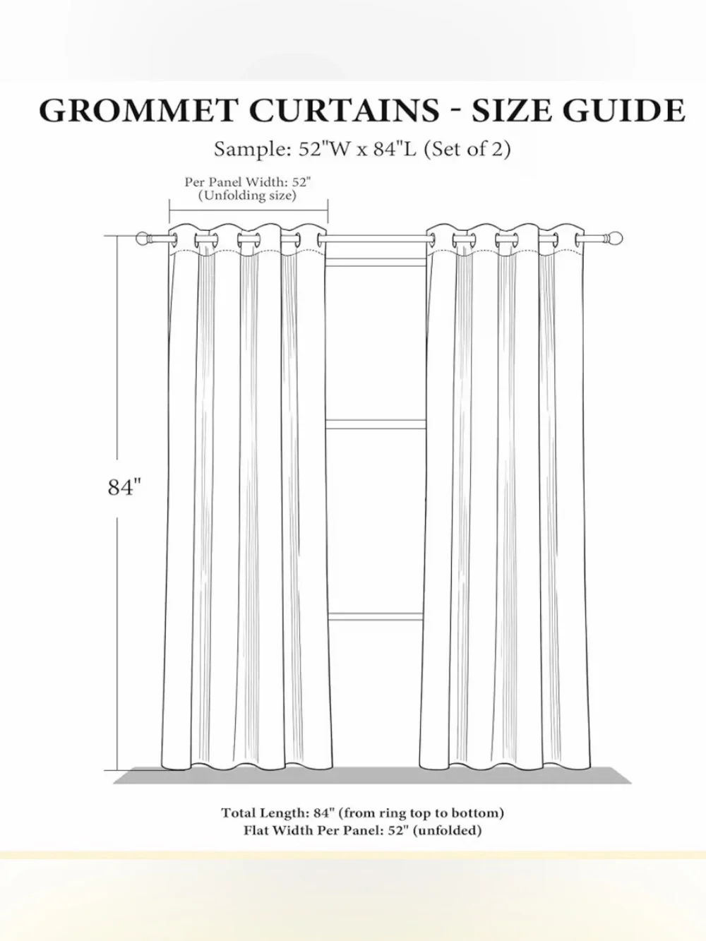 Grey Blackout Striped Pattern Curtains for Living Room 84 inch Long 4 panel set
